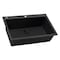 Ruvati 30"x20" Dual-Mnt Granite Composite Sgl Bowl Kitchen Sink, Blk RVG1030BK - alternate 5